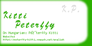 kitti peterffy business card